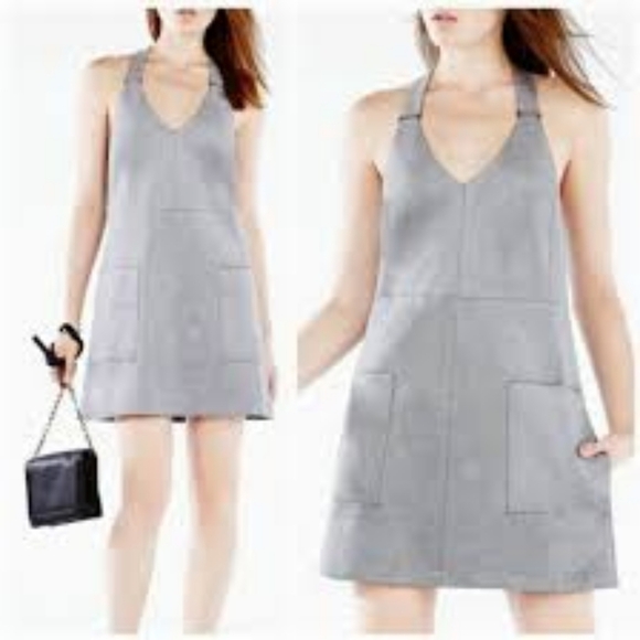 BCBG suede grey dress - Picture 2 of 5